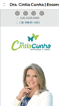 Mobile Screenshot of cintiacunha.com.br