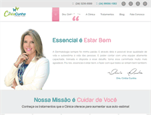 Tablet Screenshot of cintiacunha.com.br